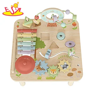 New Design Montessori Sensory Learning Toy Wooden Activity Table For Kids W07A239